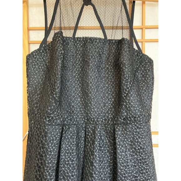 NWT Eva Franco Women’s Black Illusion Top Cocktail Dress, Size 4 MSRP $265 - Picture 6 of 14
